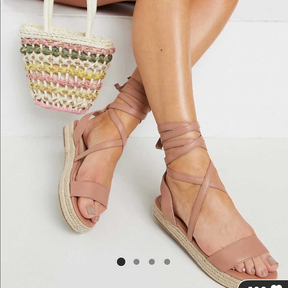 Truffle collection sandals flat espadrilles